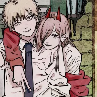 🗯 Power Chainsaw Man Anime, Manga, Chainsaw Man, Power, Denji whatsapp sticker
