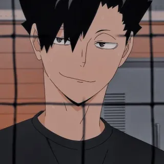 🙂 Kuroo Tetsurou Haikyuu!! Anime, Volleyball, Charakter, Haikyuu, Kuroo Tetsurou telegram sticker