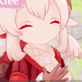💗 Klee Genshin Impact 可莉, 原神, 动漫, 女孩, 游戏, 可爱 telegram sticker