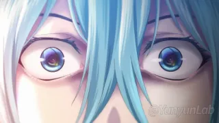 😨 YumYunLab Anime, Mata, Manga, Close-up, Seni, Potret telegram sticker