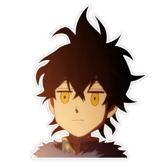 😕 Asta Black Clover anime, manga, character, asta, black clover telegram sticker