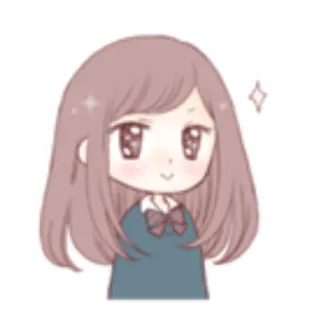 ✨ Chibi, Ragazza, Anime, Carino, Cartone animato, Kawaii, Scintilla telegram sticker