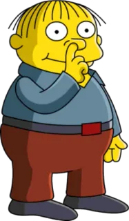 🙃 Ralph Wiggum The Simpsons Ralph Wiggum, Die Simpsons, Cartoon, Figur telegram sticker
