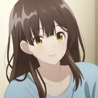 🌷 Anime, Mulher, Personagem, Retrato, Garota, Desenho animado whatsapp sticker