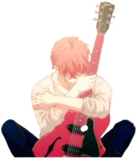 🎸 Mafuyu Satō Given Anime, Given, Mafuyu Satō, Gitar, Musik, Musisi telegram sticker