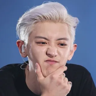 🥴 K-pop, Cantante, Asiático, Persona, Hombre, Cara graciosa telegram sticker