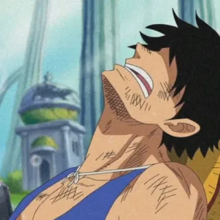 💀 Luffy One Piece Anime, One Piece, Luffy, Monkey D. Luffy, Exausto, Alívio, Personagem, Sticker whatsapp sticker