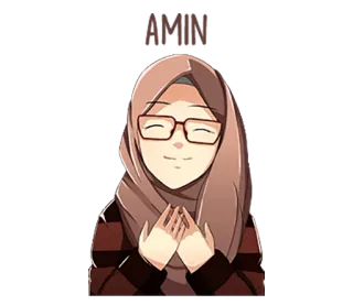 😊 Hijab, Fille, Femme, Musulmane, Lunettes, Modeste telegram sticker