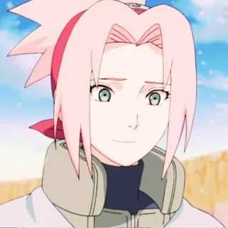 🌸 Sakura Haruno Naruto Anime, Sakura, Naruto, Charakter, pinke Haare telegram sticker