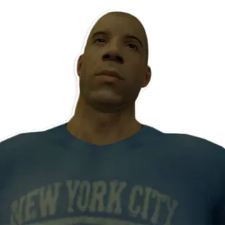 😀 NEW YORK CITY 빈 디젤, 배우, 유명인, 뉴욕 telegram sticker