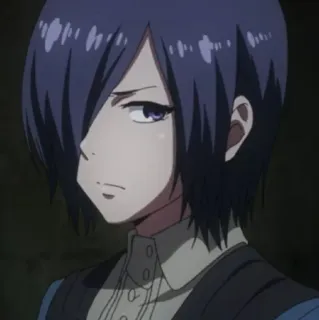 🪁 Touka Kirishima Tokyo Ghoul อนิเมะ, โตเกียว กูล, โทวกะ คิริชิมะ, กูล, มังงะ, ตัวละคร telegram sticker