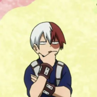 🤔 Shoto Todoroki My Hero Academia Anime, Mangá, My Hero Academia, Shoto Todoroki, Personagem, Boku no Hero Academia telegram sticker
