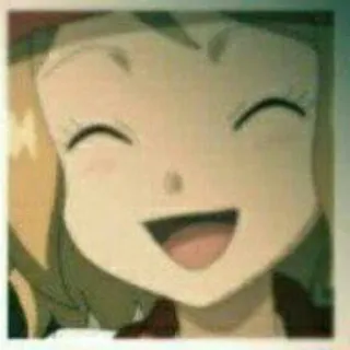 😊 Serena Pokemon Аниме, Мультфильм, Милый, Улыбающийся, Серена, Покемон whatsapp sticker