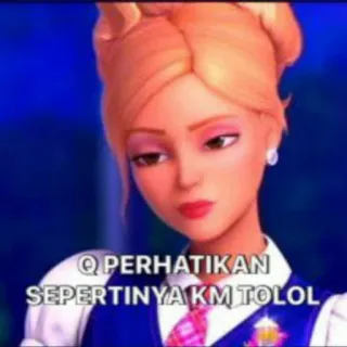 😆 Q PERHATIKAN
SEPERTINYA KM TOLOL Meme, Teks, Animasi, Stiker, Wanita telegram sticker