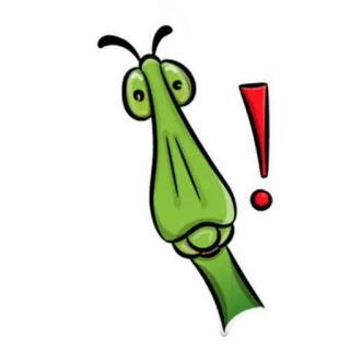 ❗️ inseto, desenho animado, animal, gafanhoto, verde, fofo telegram sticker