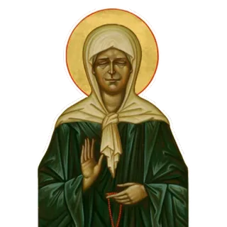 ✋ icône, art religieux, saint, christianisme, figure religieuse telegram sticker