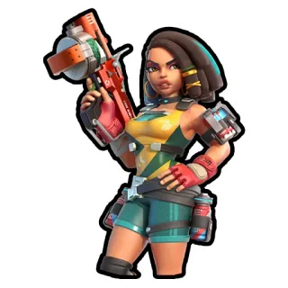🔫 Frau, Cartoon, Figur, Pistole, weiblich, Soldat telegram sticker