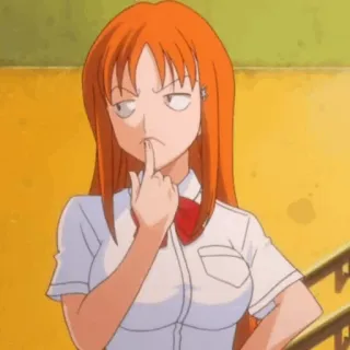 🍁 anime, ragazza, divisa scolastica, sarcastico, divertente, manga telegram sticker