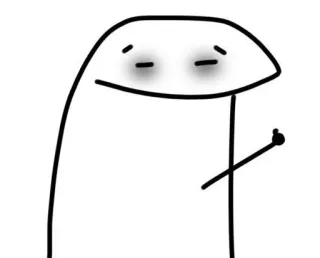 👍 orang lidi, jari tengah, kartun whatsapp sticker