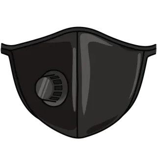 🎭 mascarilla, mascara, protección, respirador, seguridad telegram sticker