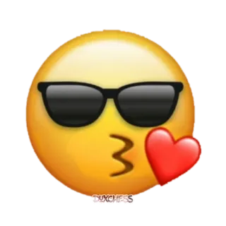 😎 DUXCHESS 絵文字, キス, ハート, サングラス, かっこいい telegram sticker