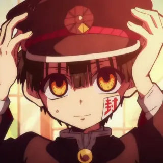 🕊 Hanako-kun Toilet-bound Hanako-kun anime, hanako-kun, toilet-bound hanako-kun, manga, character, ghost, supernatural telegram sticker