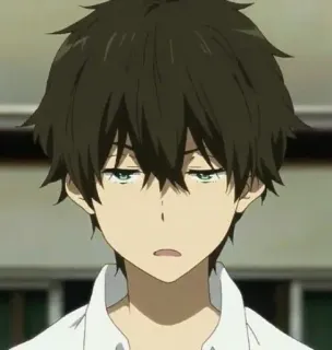 🙂 Houtarou Oreki Hyouka Anime, Hyouka, Houtarou Oreki, Personnage, Endormi, Manga telegram sticker
