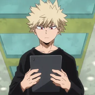 💥 Bakugo Katsuki My Hero Academia Anime, Manga, Bakugo, Katsuki, My Hero Academia, Karakter, Fanart whatsapp sticker