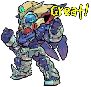 💪 Great! gundam, roboter, mecha, super telegram sticker