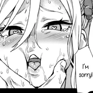 😅 I'm sorry! anime, manga, sweat, tears, hand telegram sticker