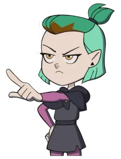 😠 Amity Blight The Owl House การ์ตูน, แอนิเมชั่น, ตัวละคร, The Owl House, อมิตี้ ไบลท์ telegram sticker
