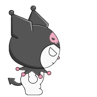 😊 Kuromi Kuromi, Sanrio, anime, dibujos animados, personaje, lindo, kawaii telegram sticker