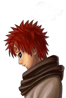 😞 Gaara Naruto Anime, Gaara, Naruto, Pasir, Ninja telegram sticker