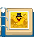 📖 바나나, 돈, 모자, 만화, 부, 부자 telegram sticker