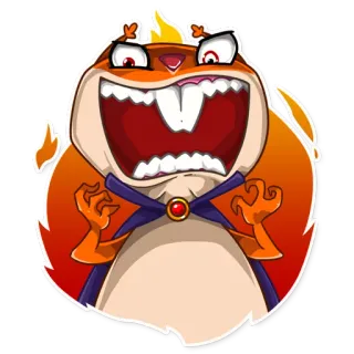 👹 Kreskówka, Postać, Zwierzę, Potwór, Dziki, Gryzoń telegram sticker