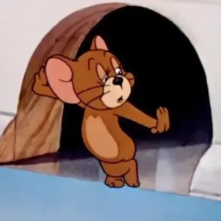 😎 Jerry Mouse Tom and Jerry Cartoon, Maus, Lustig, Animation, Klassiker, Jerry telegram sticker