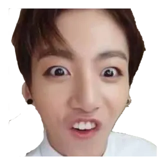😜 Jungkook K-pop, Idole, Tête drôle, Chanteur telegram sticker