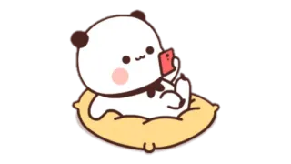 🍩 Panda, Cartoon, Kissen, Handy, Süß telegram sticker