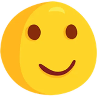 🙂 Emoji, Uśmiech, Szczęśliwy, Żółty, Twarz, Prosty telegram sticker