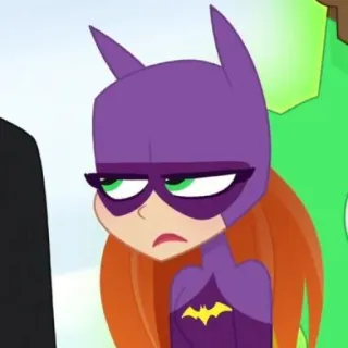✨ Batgirl cartone animato, supereroe, Batgirl, DC Comics, DC Super Hero Girls, ragazza telegram sticker