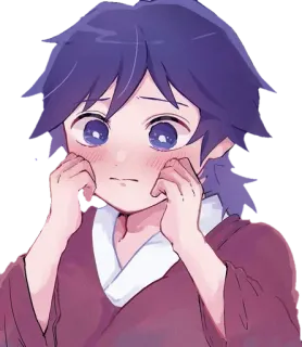 🌟 Anime, Manga, Lindo, Sonrojo telegram sticker