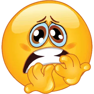 😦 Emoji, Besorgt, Ängstlich, Nervös, Ausdruck, Gesicht telegram sticker