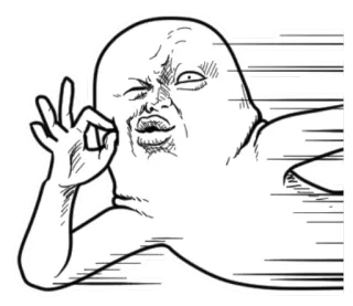 👌 Geste OK, Geste de la main, BD, Dessin, Illustration, Meme telegram sticker