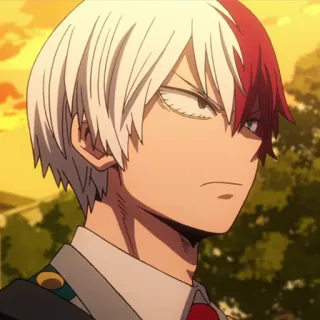 📚 Shoto Todoroki My Hero Academia anime, my hero academia, shoto todoroki, todoroki, anime character telegram sticker