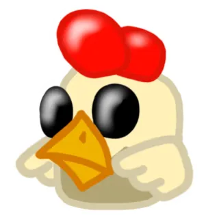 😕 Huhn, Vogel, Tier, Gelb telegram sticker