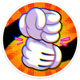 🤝 кулачок, мультфильм, комикс, сотрудничество, соглашение, партнерство telegram sticker