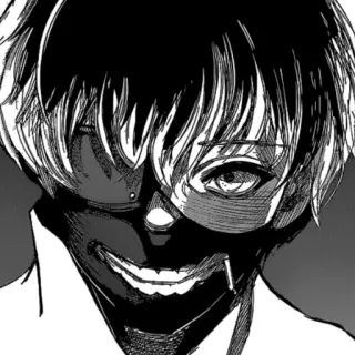 🖤 Ken Kaneki Tokyo Ghoul Anime, Manga, Monstre, Sombre, Goule, Horreur telegram sticker