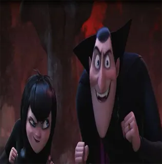 😼 Dracula Hotel Transylvania Мультфильм, Анимация, Вампир, Семья, Комедия, Фильм telegram sticker
