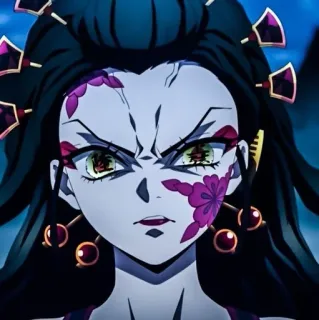 🤍 Daki Demon Slayer Anime, Demônio, Daki, Demon Slayer, Kimetsu no Yaiba telegram sticker