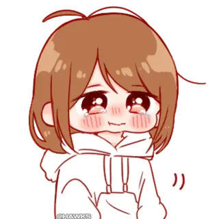 💞 anime, gái, khóc, buồn, kawaii, dễ thương, nhãn dán telegram sticker